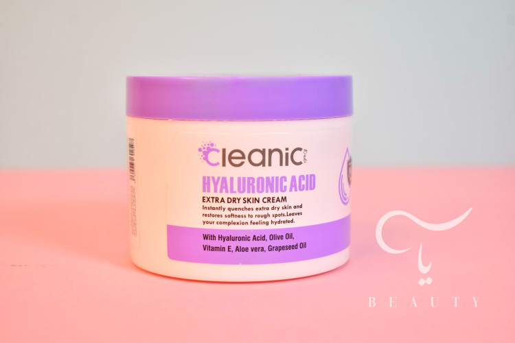 کرم دست و صورت Cleanic کلینیک با هیالورونیک اسید، آبرسان قوی ۲۲۵ گرمی