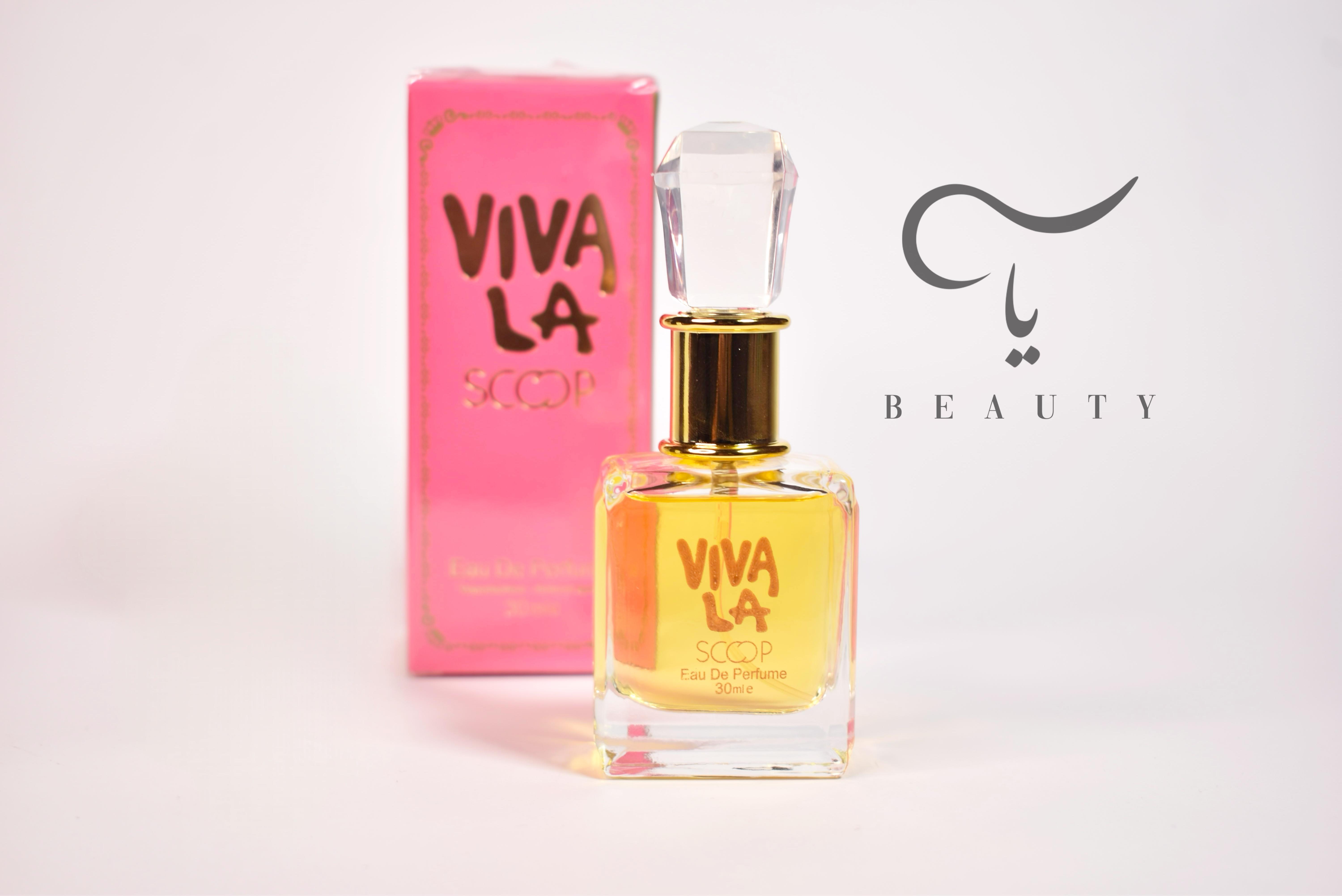 ادکلن ویوا لا جویسی ۳۰ میل زنانه با روبان صورتی، رایحه شیرین و میوه‌ای دخترانه