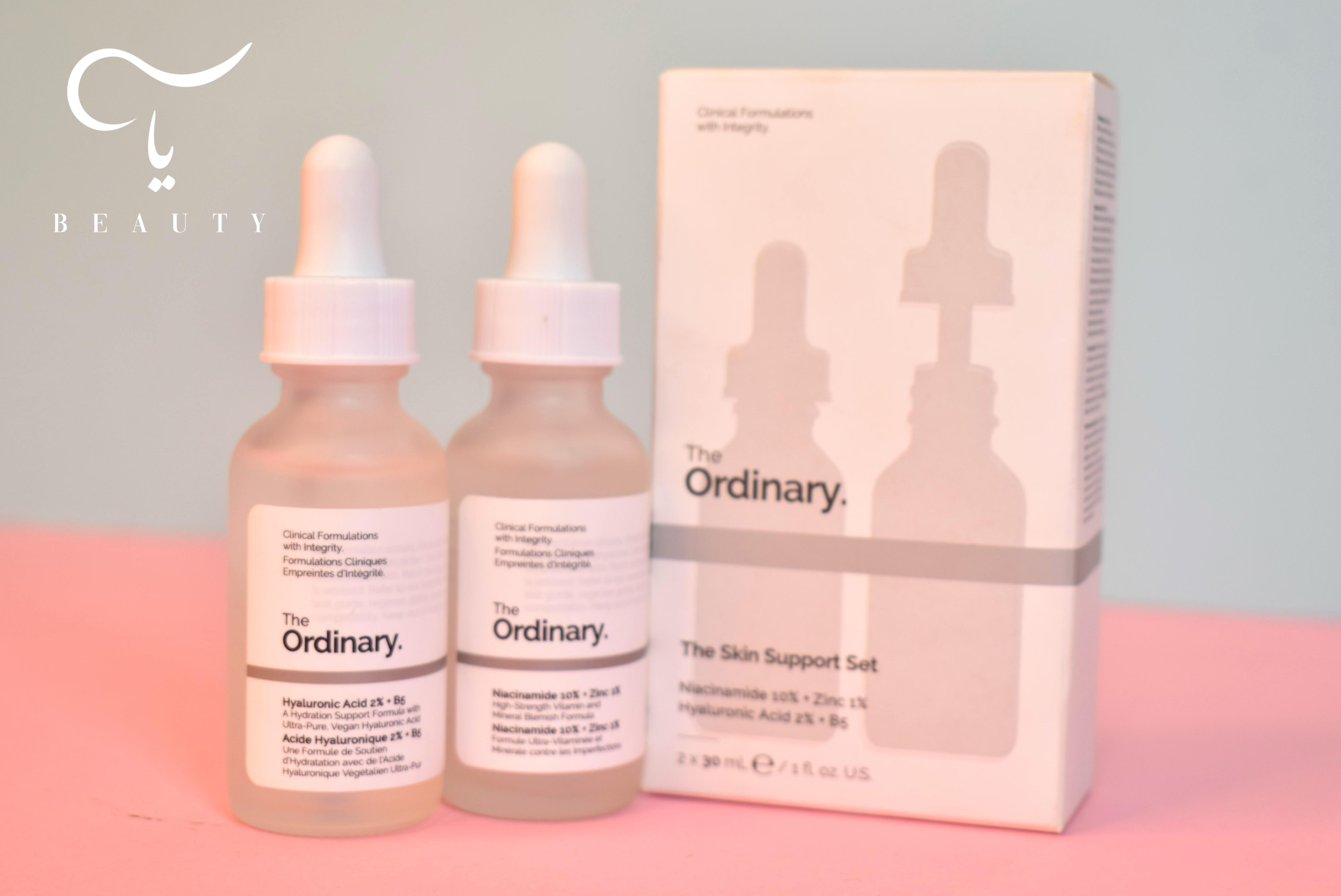 پک دوقلوی سرم اوردینری شامل سرم نیاسینامید و هیالورونیک اسید، مناسب کنترل چربی، رفع جوش و آبرسانی پوست